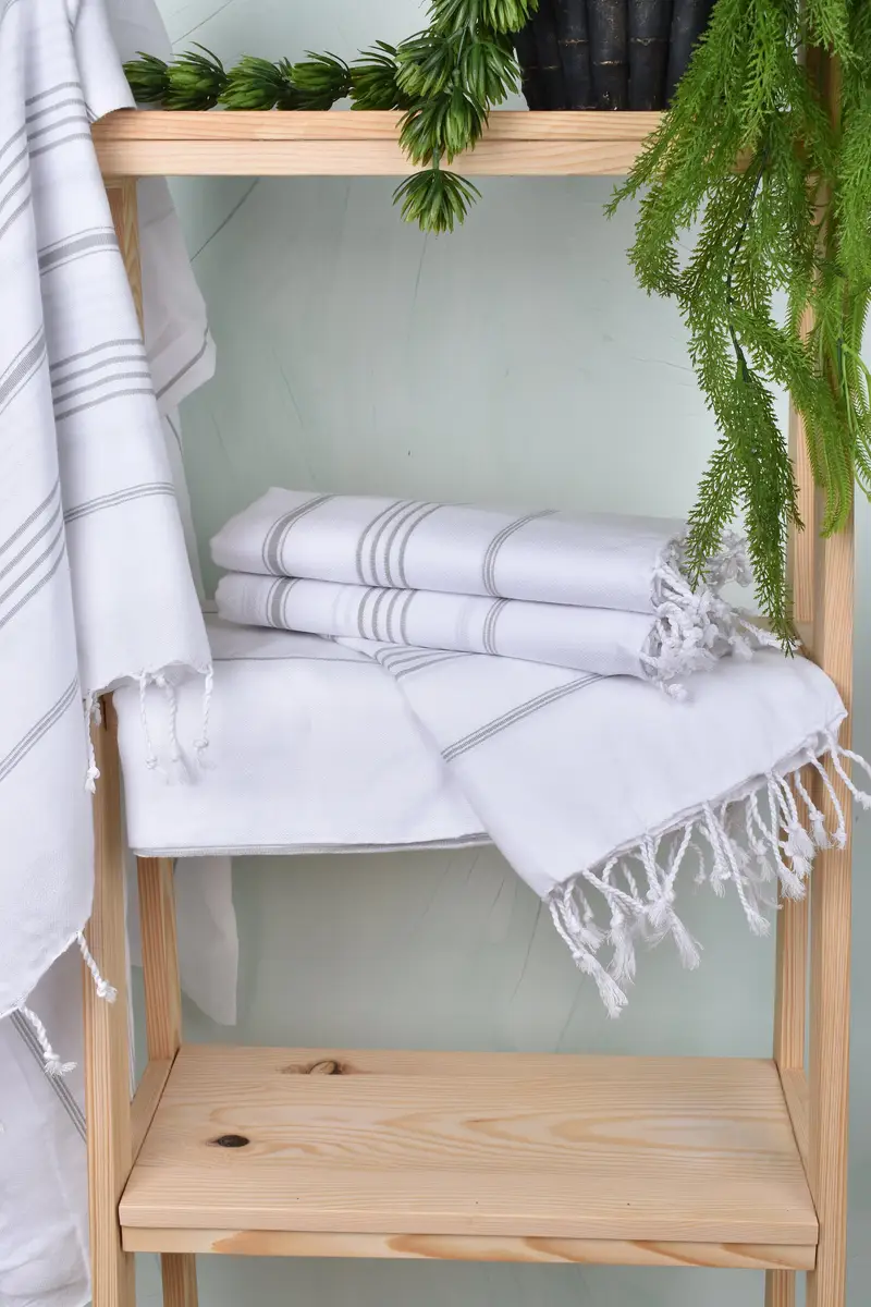 Custom Gift, Custom Towel, Summer Gift, Bachelor Party Favors, Unique Wedding Gift, Handmade Turkish Towel, 70x40 Cotton Striped Towel, Summer Towel - 6