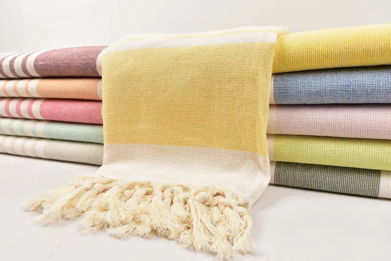 Pool Towels, Valentines Day Gift Idea, Turkish Towel Set, Bridal Shower Favors, Sand-resistant towel, Cotton towel, 64x36 Cotton Striped Terry Towel - 2