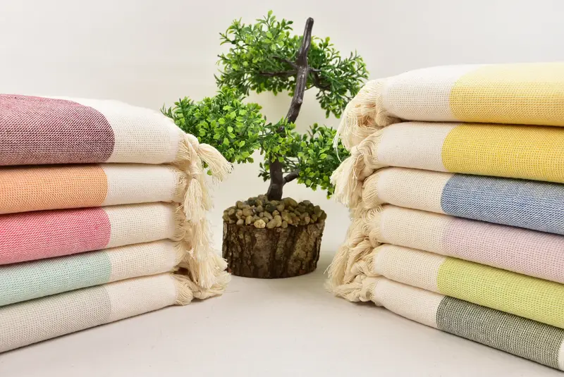 Pool Towels, Valentines Day Gift Idea, Turkish Towel Set, Bridal Shower Favors, Sand-resistant towel, Cotton towel, 64x36 Cotton Striped Terry Towel - 3