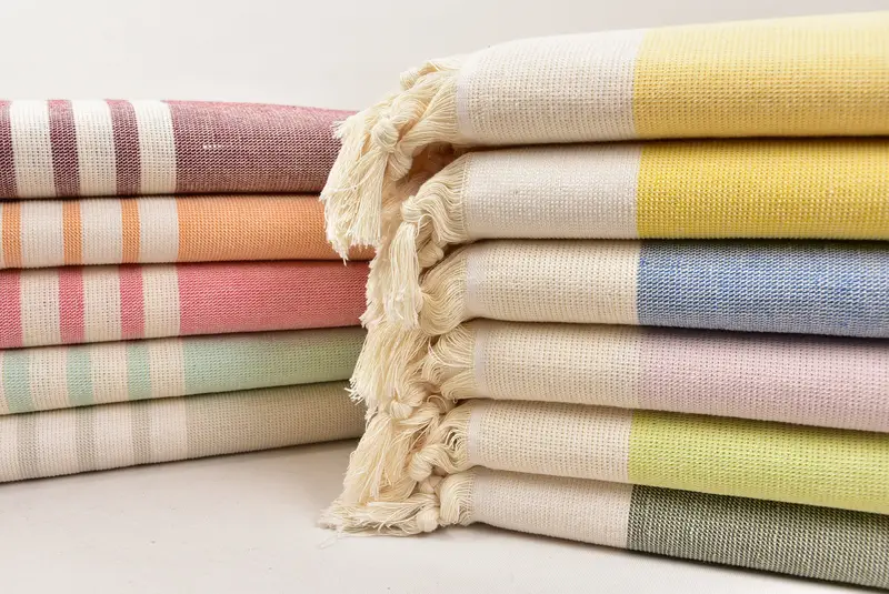 Pool Towels, Valentines Day Gift Idea, Turkish Towel Set, Bridal Shower Favors, Sand-resistant towel, Cotton towel, 64x36 Cotton Striped Terry Towel - 1