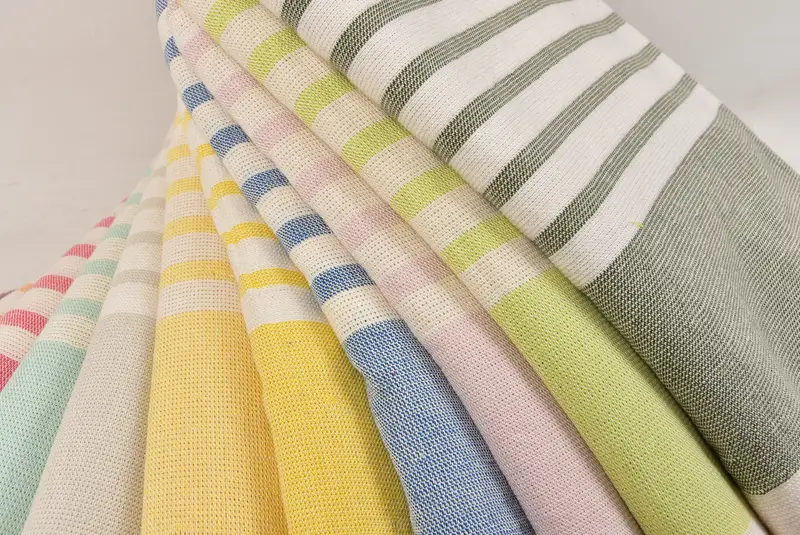 Pool Towels, Valentines Day Gift Idea, Turkish Towel Set, Bridal Shower Favors, Sand-resistant towel, Cotton towel, 64x36 Cotton Striped Terry Towel - 5
