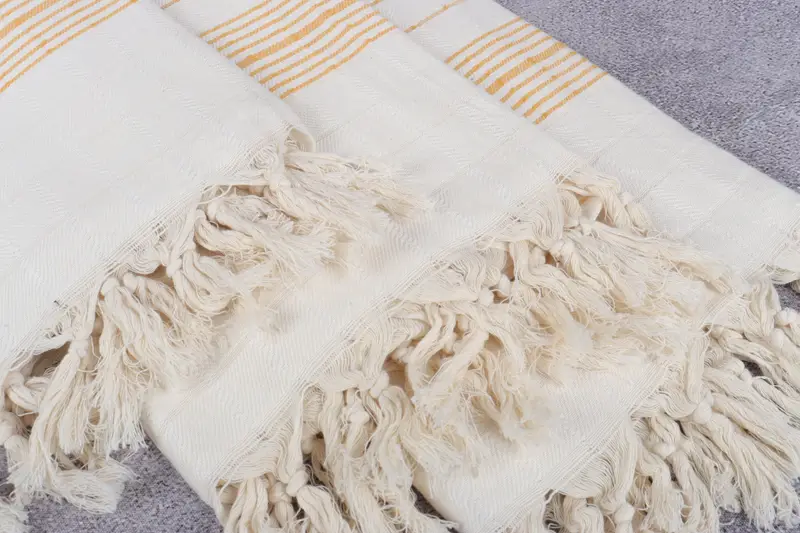 Turkish hand towel, Monogram Turkish Towel, Custom Wedding Gift, Gift For Boyfriend, Bachelorette Favors Beach, 70x40 Cotton Striped Towel - 5