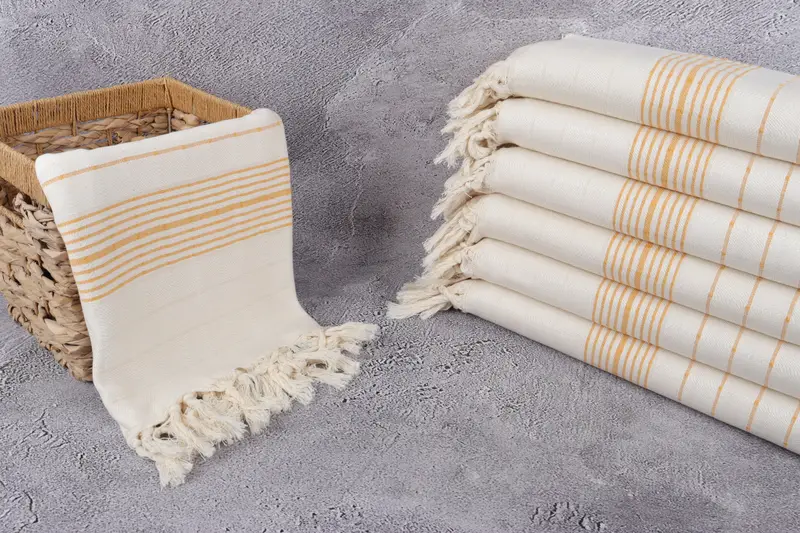 Turkish hand towel, Monogram Turkish Towel, Custom Wedding Gift, Gift For Boyfriend, Bachelorette Favors Beach, 70x40 Cotton Striped Towel - 3