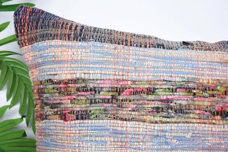 Sofa Pillow Sham, Turkish Pillow, 20x28 Blue Pillow Sham, Boho Pillow, Authentic Cushion, Pillow Case, Vintage Throw Pillow Case, Kilim Pillow - 2