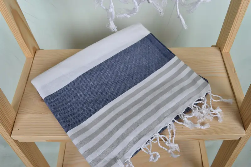 Personalized Gift For Him, Gifts For Him, 40x24 Cotton Striped Towel, Personalized Dish Towel, Summer Gift, Bathroom Towels, Personalized Hand Towel - 5