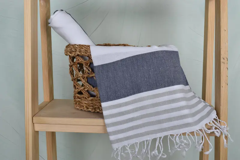 Personalized Gift For Him, Gifts For Him, 40x24 Cotton Striped Towel, Personalized Dish Towel, Summer Gift, Bathroom Towels, Personalized Hand Towel - 4