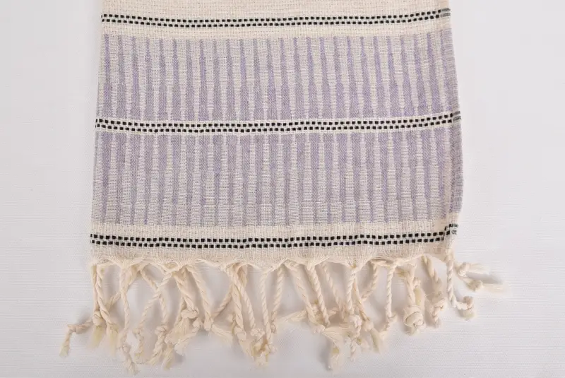 Özel düğün hediyeleri, yaz hediyesi, monogram mutfak havlu, banyo havlu, kişiselleştirilmiş Türk havlu, Türk çay havlu, 40x20 keten çizgili havlu - 3