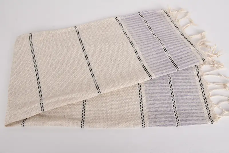 Özel düğün hediyeleri, yaz hediyesi, monogram mutfak havlu, banyo havlu, kişiselleştirilmiş Türk havlu, Türk çay havlu, 40x20 keten çizgili havlu - 4