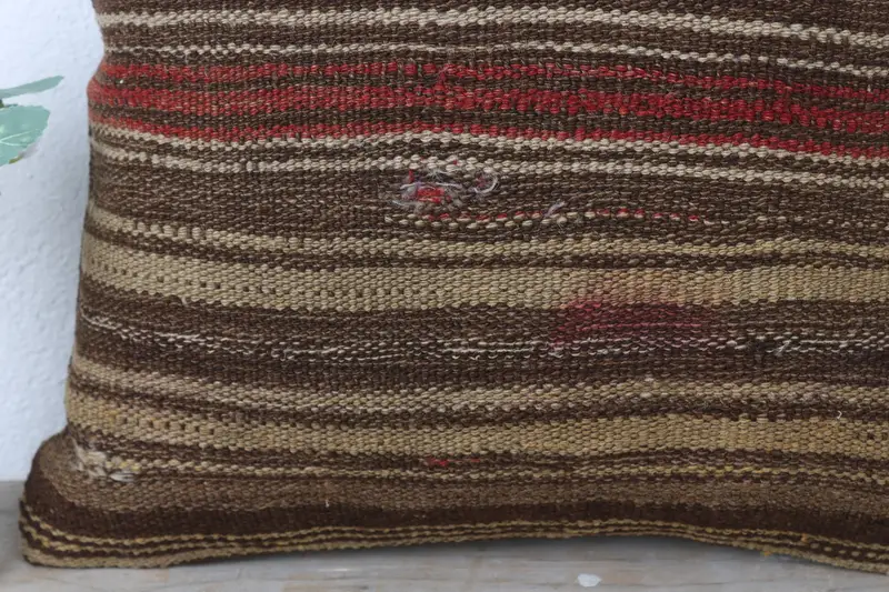 Vintage Throw Cushion, 16x16 Red Cushion Case, Gift Pillow, Kilim Pillow Cover, Pillow Case, Nomadic Cushion Case, Turkish Kilim Pillow - 3