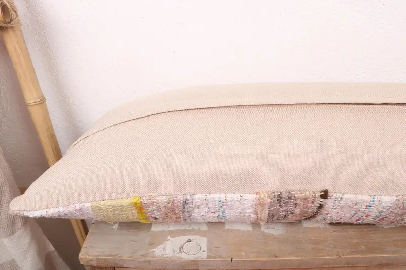 Pillow for Couch, Kilim Pillow Cover, Pillow Case, Tapestry Pillow Sham, 12x36 White Pillow Case, Kilim Cushion Sham, Boho Throw Pillow Sham - 7