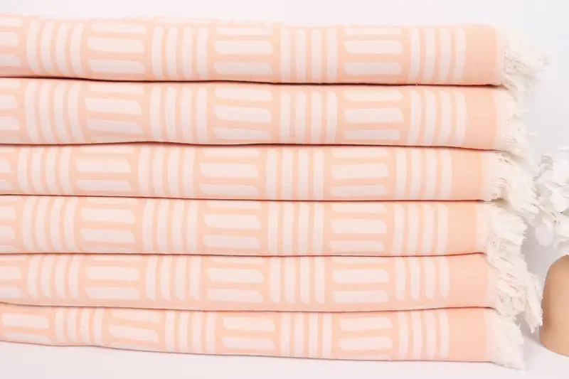 96x88 Cotton Geometric Towel, Bachelorette Party Favors, Throw Blanket Couch, Bride Gift, Tablecloth, Custom Wedding Gift From Bridesmaid - 3