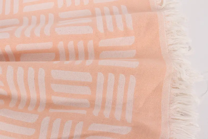 96x88 Cotton Geometric Towel, Bachelorette Party Favors, Throw Blanket Couch, Bride Gift, Tablecloth, Custom Wedding Gift From Bridesmaid - 8