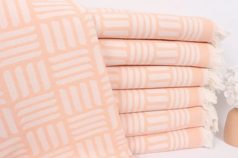 96x88 Cotton Geometric Towel, Bachelorette Party Favors, Throw Blanket Couch, Bride Gift, Tablecloth, Custom Wedding Gift From Bridesmaid - 1