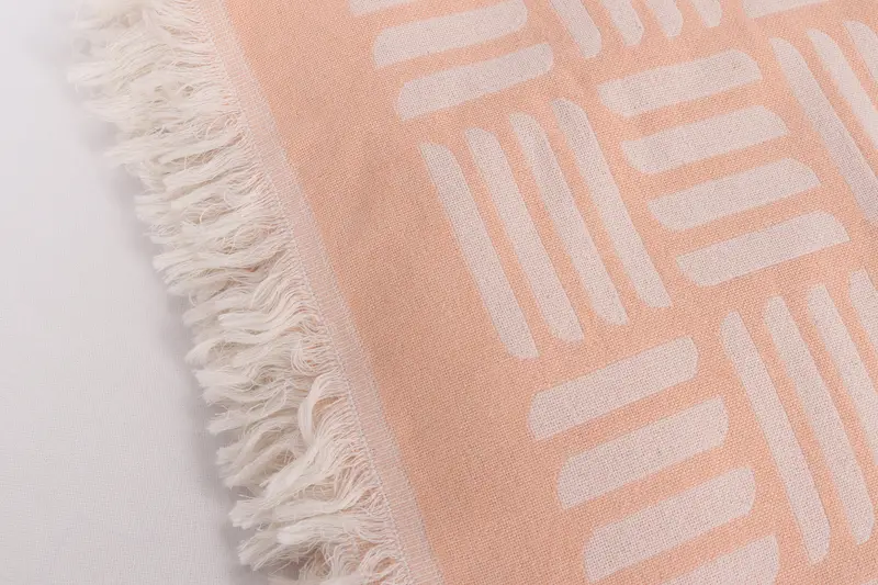 96x88 Cotton Geometric Towel, Bachelorette Party Favors, Throw Blanket Couch, Bride Gift, Tablecloth, Custom Wedding Gift From Bridesmaid - 7