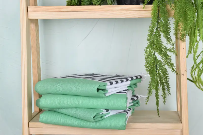 Beach Size Towel, Beach towel, Gift For Boyfriend, Monogram Turkish Towel, Peshtemal Towel USA, Wedding Gifts Towel, 70x40 Cotton Striped Towel - 7