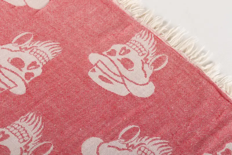 Custom Towel Beach, Girls Weekend Favors, Bridal Gifts, Bridesmaid Gift, Wedding Gifts Towel, Personalized Towel, 70x36 Cotton Skull Patterned Towel - 6
