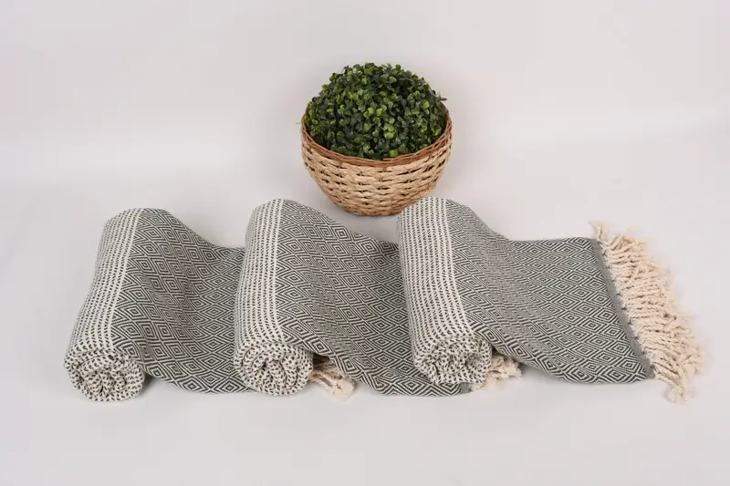 Absorbent Turkish peshtemal towel for beach use, Wedding Favors, Monogram Beach Towel, 70x40 Cotton Chevron Towel, Hammam towel, House Warming Gift - 8