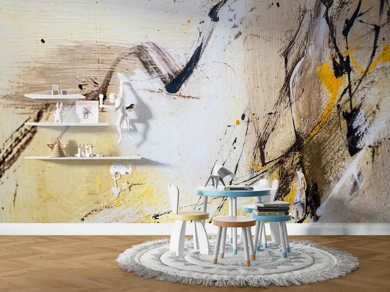 Soft Tones Plaster, Plaster Wall Mural, Plaster Effect Wall Decor, Asbtract Plaster Wall Print, Abstract Wall Paper, - 4