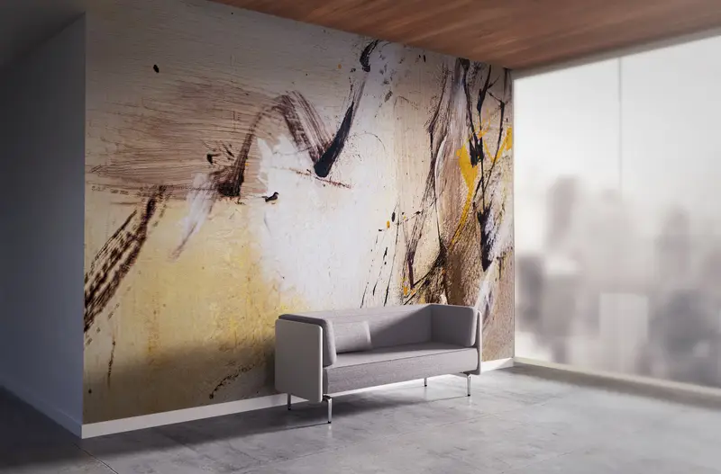 Soft Tones Plaster, Plaster Wall Mural, Plaster Effect Wall Decor, Asbtract Plaster Wall Print, Abstract Wall Paper, - 3