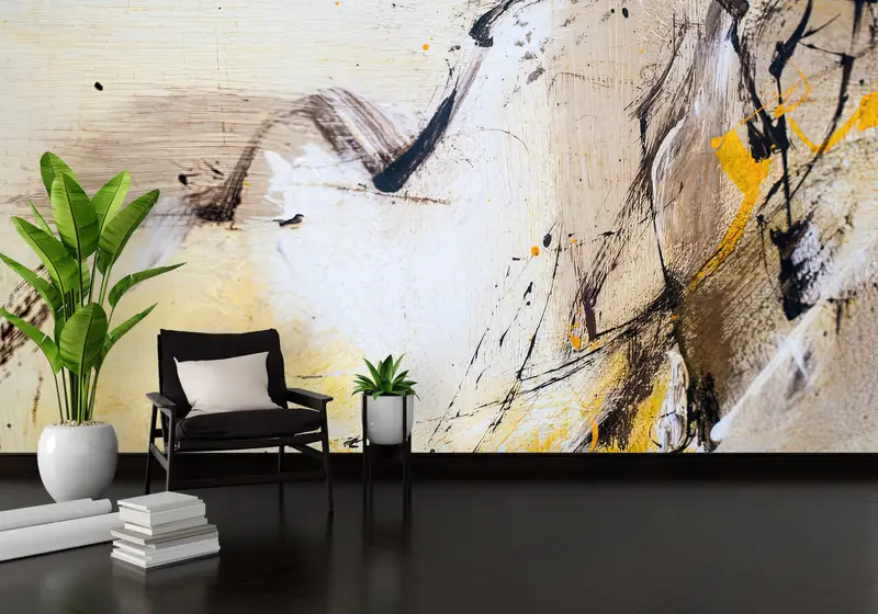 Soft Tones Plaster, Plaster Wall Mural, Plaster Effect Wall Decor, Asbtract Plaster Wall Print, Abstract Wall Paper, - 2