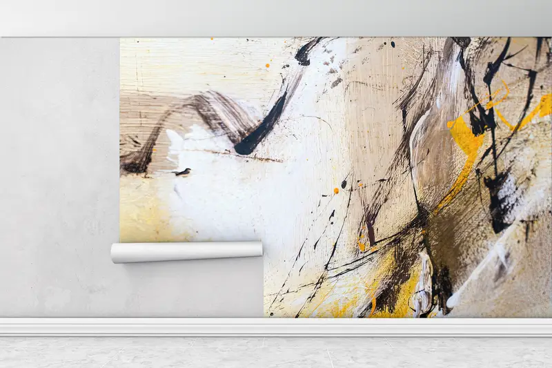 Soft Tones Plaster, Plaster Wall Mural, Plaster Effect Wall Decor, Asbtract Plaster Wall Print, Abstract Wall Paper, - 1