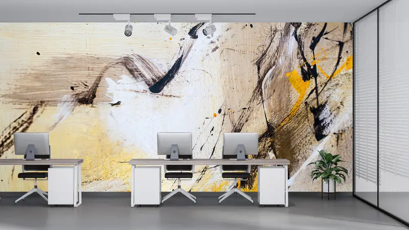 Soft Tones Plaster, Plaster Wall Mural, Plaster Effect Wall Decor, Asbtract Plaster Wall Print, Abstract Wall Paper, - 6