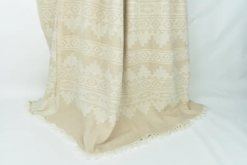 Turkish Blanket, 92x80 Cotton Kilim Towel, Bedspread, Customized Turkish Blanket, Bridal Shower Favors, Woven Throw Blanket, Shower Curtain - 8