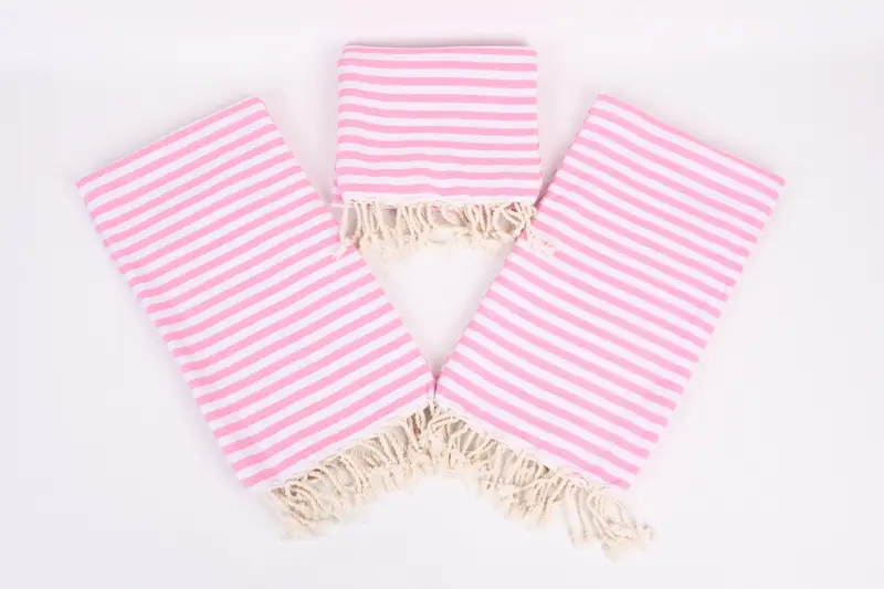 70x40 Cotton Striped Towel, Turkish towel, Spa Towel, Valentines Gift, Sand-free towel, Bachelor Towel, Organic Beach Towel, Bridal Shower Favors - 7