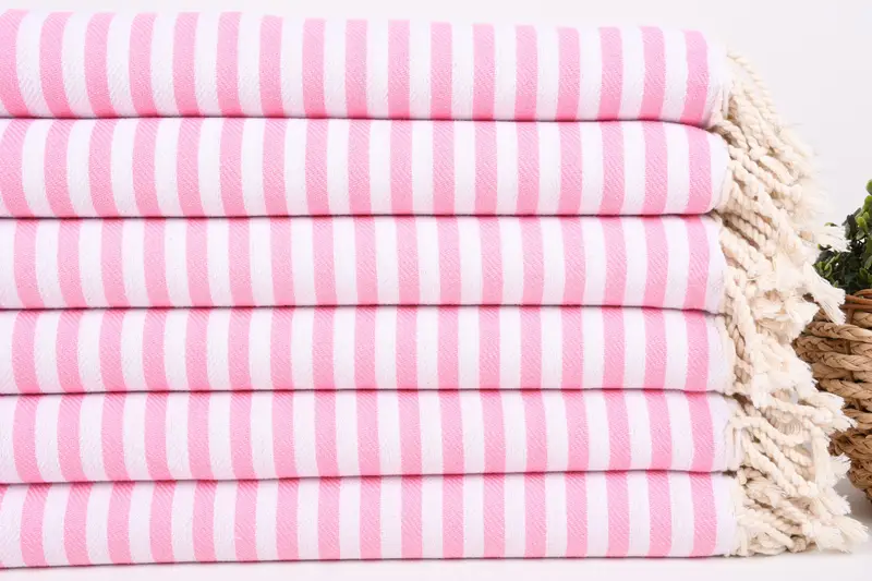 70x40 Cotton Striped Towel, Turkish towel, Spa Towel, Valentines Gift, Sand-free towel, Bachelor Towel, Organic Beach Towel, Bridal Shower Favors - 3