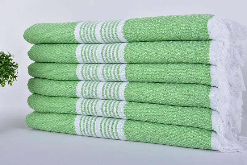 Bridal Shower Favors, Beach Towel Monogram, Organic towel, Gift For The Home Decor, Bridal Gifts, 70x40 Cotton Striped Towel, Thin towel - 3