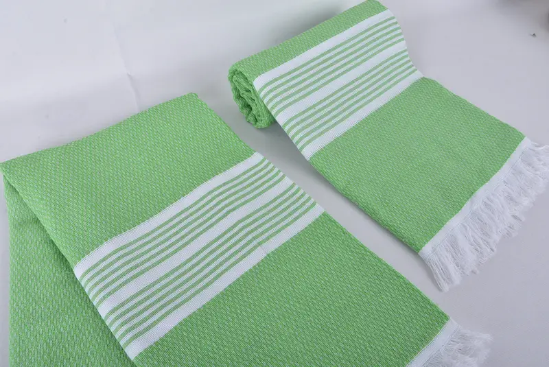 Bridal Shower Favors, Beach Towel Monogram, Organic towel, Gift For The Home Decor, Bridal Gifts, 70x40 Cotton Striped Towel, Thin towel - 7