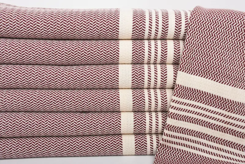 Beach Theme Wedding Gift, Turkish Tea Towel, Monogrammed Hand Towel, 40x18 Cotton Striped Towel, Best Friend Gift Ideas, Custom Hand Towel - 2
