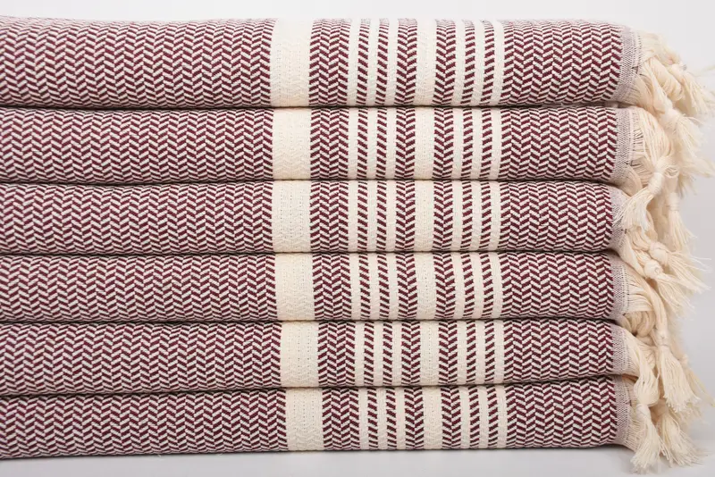 Beach Theme Wedding Gift, Turkish Tea Towel, Monogrammed Hand Towel, 40x18 Cotton Striped Towel, Best Friend Gift Ideas, Custom Hand Towel - 3