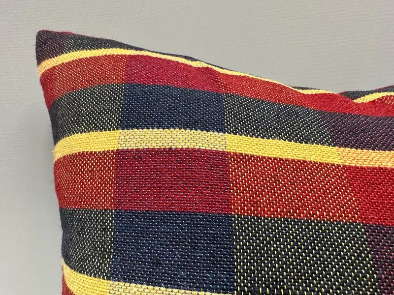 18x18 Red Pillow Cover, Neutral Throw Pillow Sham, Outdoor Patio Pillow Sham, Antique Pillows, Vintage Pillow, Throw Kilim Pillow, Cushion Case - 5