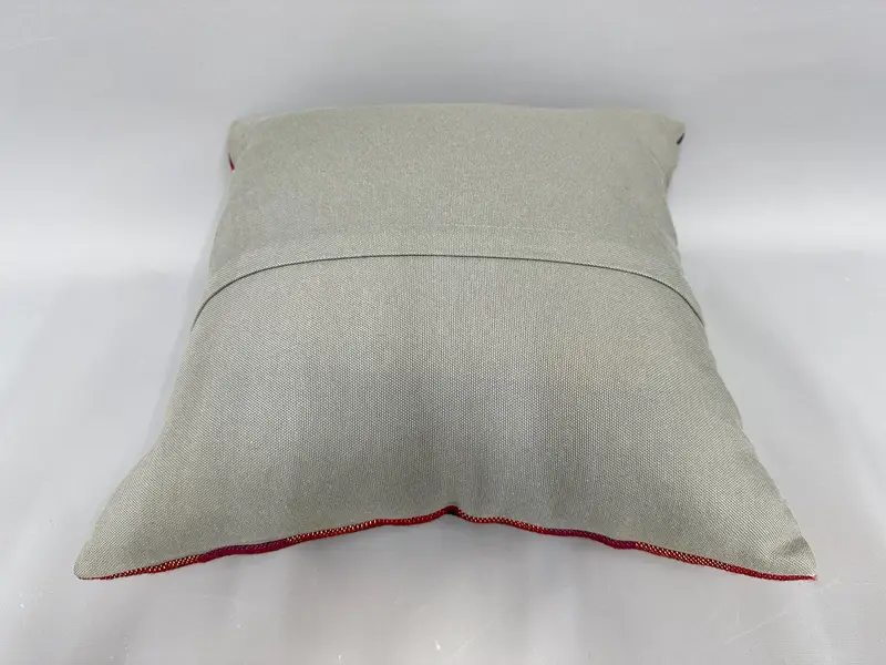 18x18 Red Pillow Cover, Neutral Throw Pillow Sham, Outdoor Patio Pillow Sham, Antique Pillows, Vintage Pillow, Throw Kilim Pillow, Cushion Case - 7
