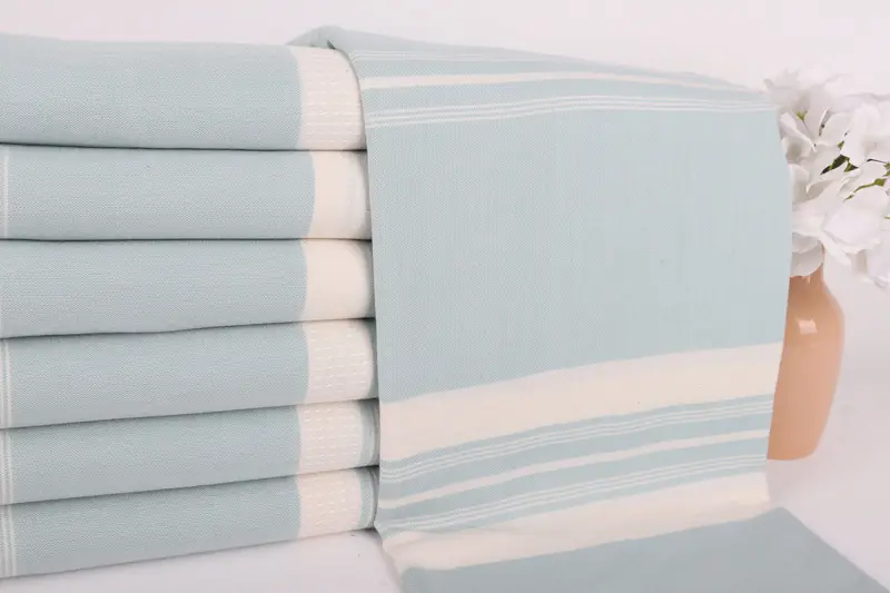 Turkish towel, Peshtemal Towel, Custom Name Towel, Guest Towel, Personalized Gifts, Embroidery Towels, 60x38 Cotton Striped Towel, Bath towel - 2