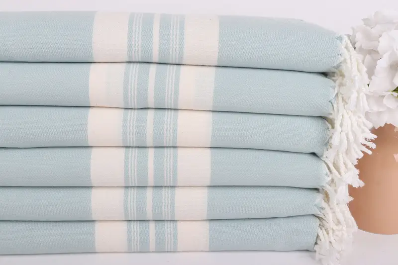 Turkish towel, Peshtemal Towel, Custom Name Towel, Guest Towel, Personalized Gifts, Embroidery Towels, 60x38 Cotton Striped Towel, Bath towel - 3