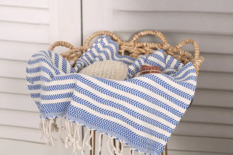 40x18 Cotton Chevron Towel, Turkish Tea Towel, Turkish Towel Hand Towel, Gift For Her, Kitchen Towel, Bridesmaid Favors, Bridal Shower Favors - 2