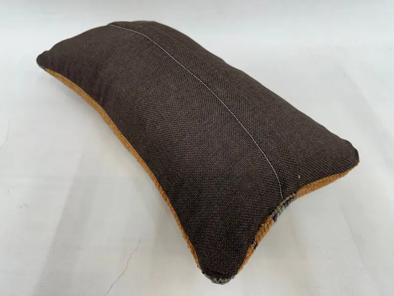 ギフト枕、クッションケース、ソファ枕カバー、ボルスター枕、トルコのキリム枕、自由cho枕の偽カバー、10x20オレンジ枕カバー - 7