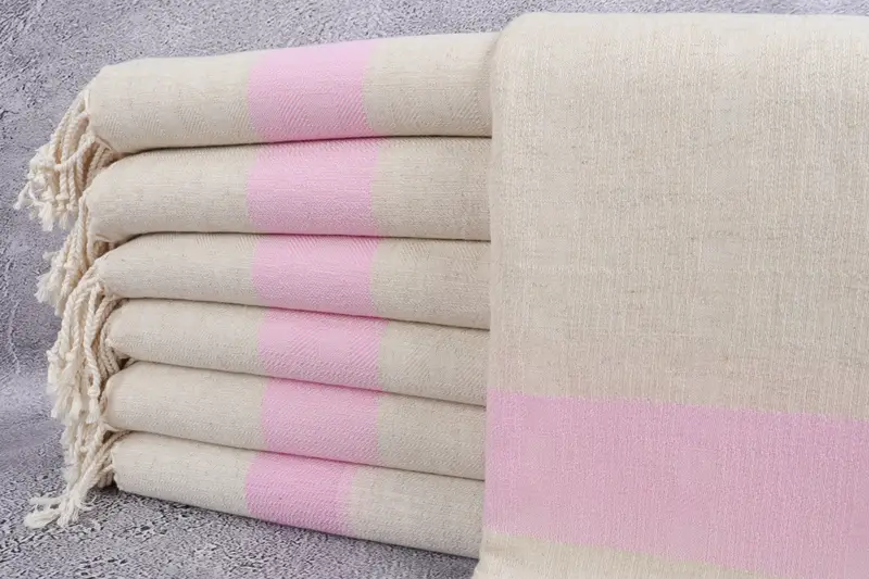 Gym Towel, Gift For Coworker, Embroidered Towel, Wedding Gifts Towel, Beach Towel Personalized, 70x36 Linen Striped Towel, Bachelorette Party Gifts - 1