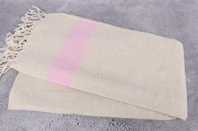 Gym Towel, Gift For Coworker, Embroidered Towel, Wedding Gifts Towel, Beach Towel Personalized, 70x36 Linen Striped Towel, Bachelorette Party Gifts - 6