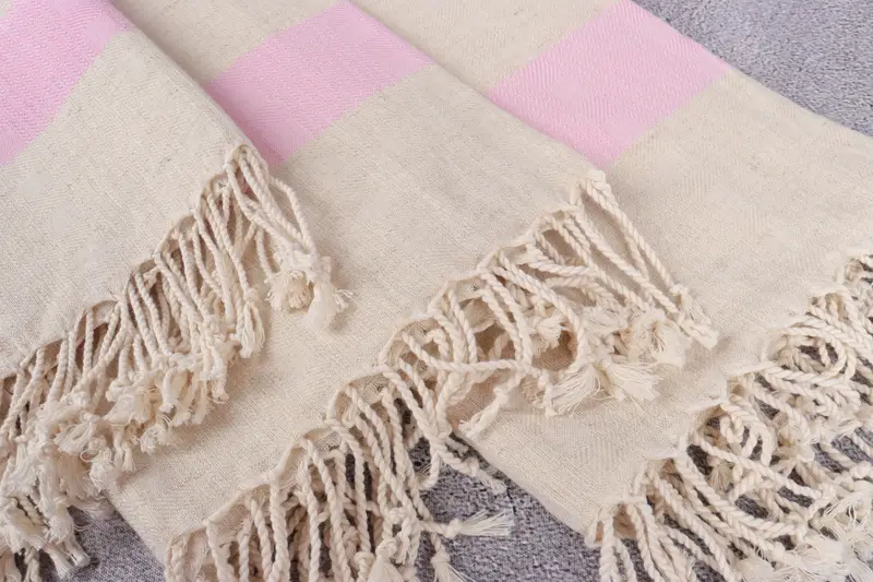 Gym Towel, Gift For Coworker, Embroidered Towel, Wedding Gifts Towel, Beach Towel Personalized, 70x36 Linen Striped Towel, Bachelorette Party Gifts - 5