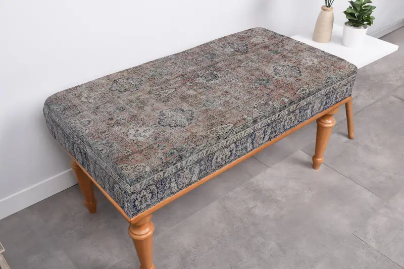 キリム風パターンのモジュール式オットマン、ソファセット オットマン