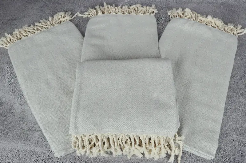 70x40 Cotton Herringbone Towel, Family Gift Basket, Family Gift, Gift For Him, First Wedding Anniversary Gift, Custom Beach Towel, Sand-free towel - 4