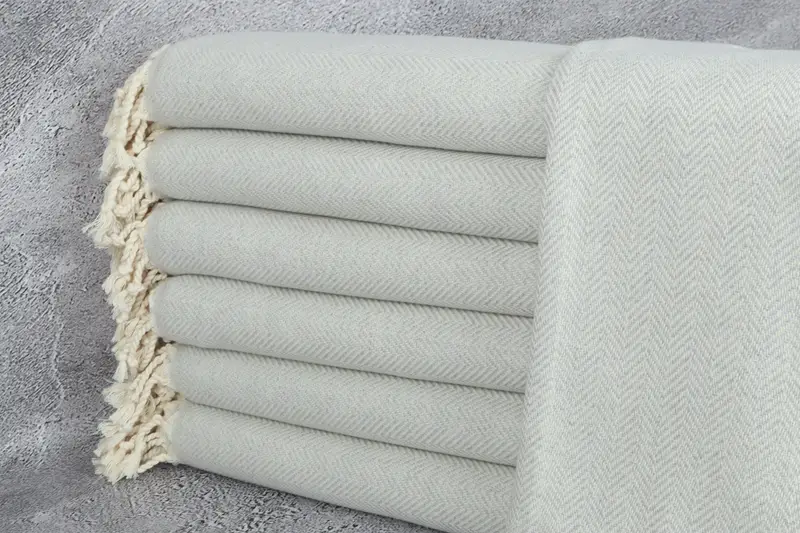 70x40 Cotton Herringbone Towel, Family Gift Basket, Family Gift, Gift For Him, First Wedding Anniversary Gift, Custom Beach Towel, Sand-free towel - 1