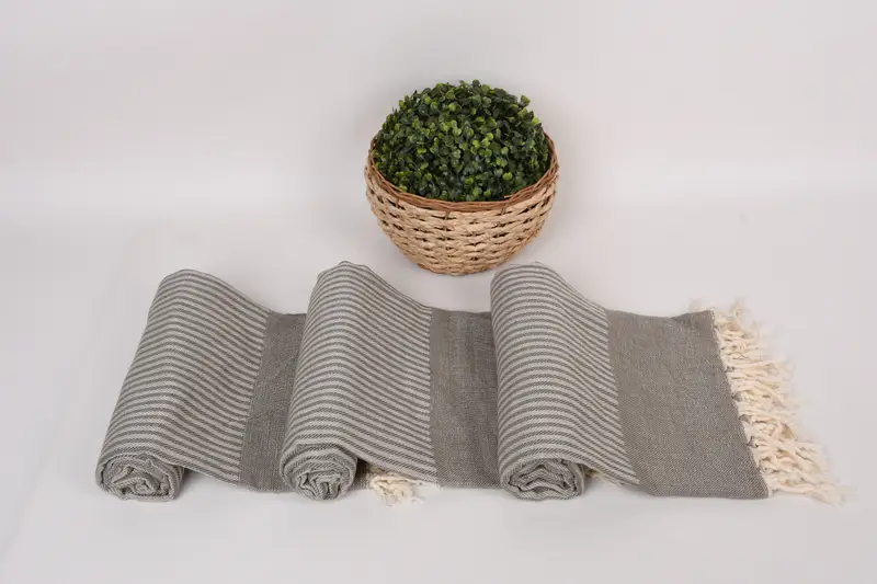 Bridesmaid Favors, Personalized Bridesmaid Gift, Wedding Anniversary Gift, Bridesmaid Gift, Custom Towel, Organic Towel, 70x40 Cotton Striped Towel - 8