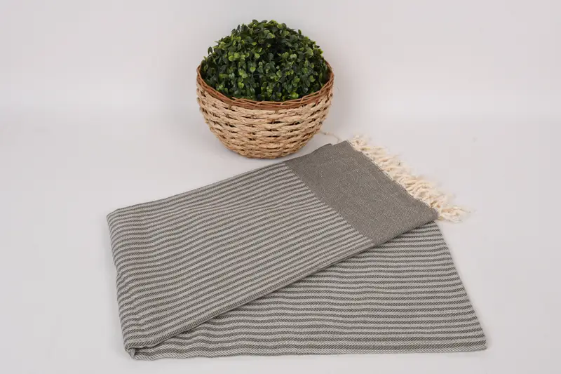 Bridesmaid Favors, Personalized Bridesmaid Gift, Wedding Anniversary Gift, Bridesmaid Gift, Custom Towel, Organic Towel, 70x40 Cotton Striped Towel - 4