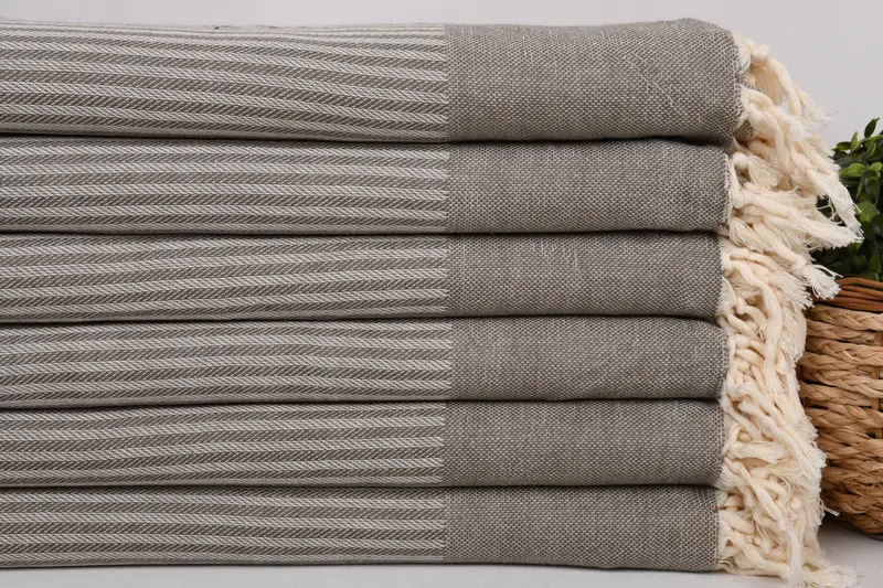 Bridesmaid Favors, Personalized Bridesmaid Gift, Wedding Anniversary Gift, Bridesmaid Gift, Custom Towel, Organic Towel, 70x40 Cotton Striped Towel - 2