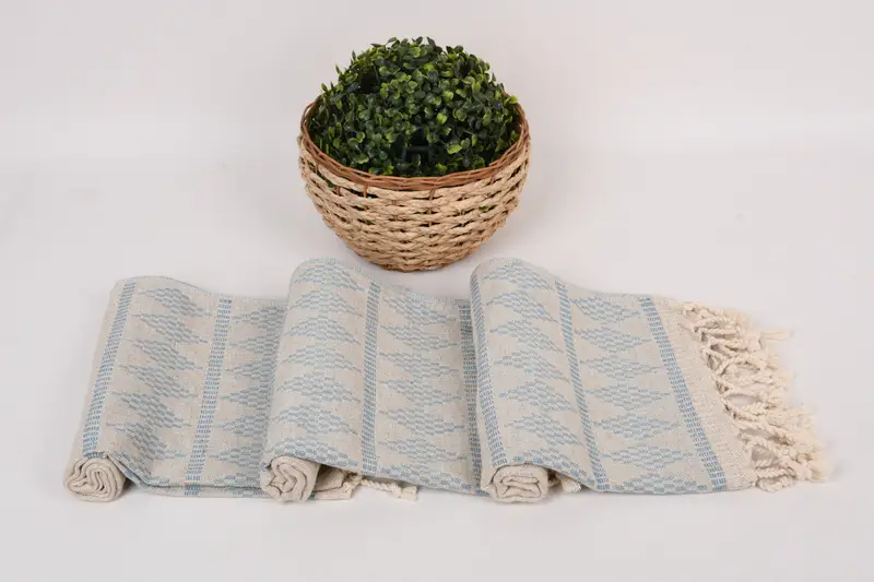 Personalized Kitchen Towel, Personalized Hand Towel, Bridal Shower Gifts, Summer Towel, 40x20 Linen Kilim Design Towel, Spa Towel, Wedding Favors - 8
