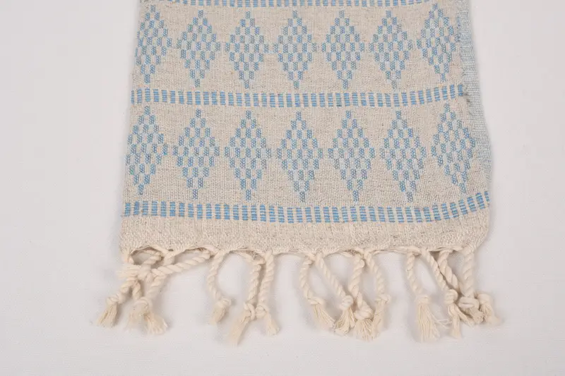 Personalized Kitchen Towel, Personalized Hand Towel, Bridal Shower Gifts, Summer Towel, 40x20 Linen Kilim Design Towel, Spa Towel, Wedding Favors - 3